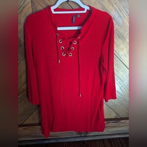 Venini Vibrant Red Top